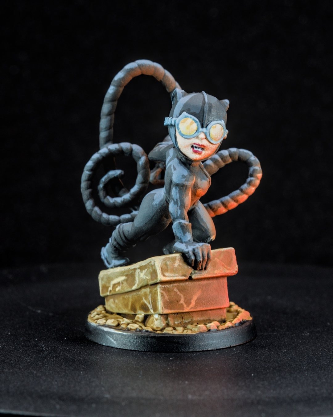 Catwoman from another angle, whip raised