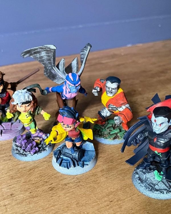 X-Men pile-up, group shot