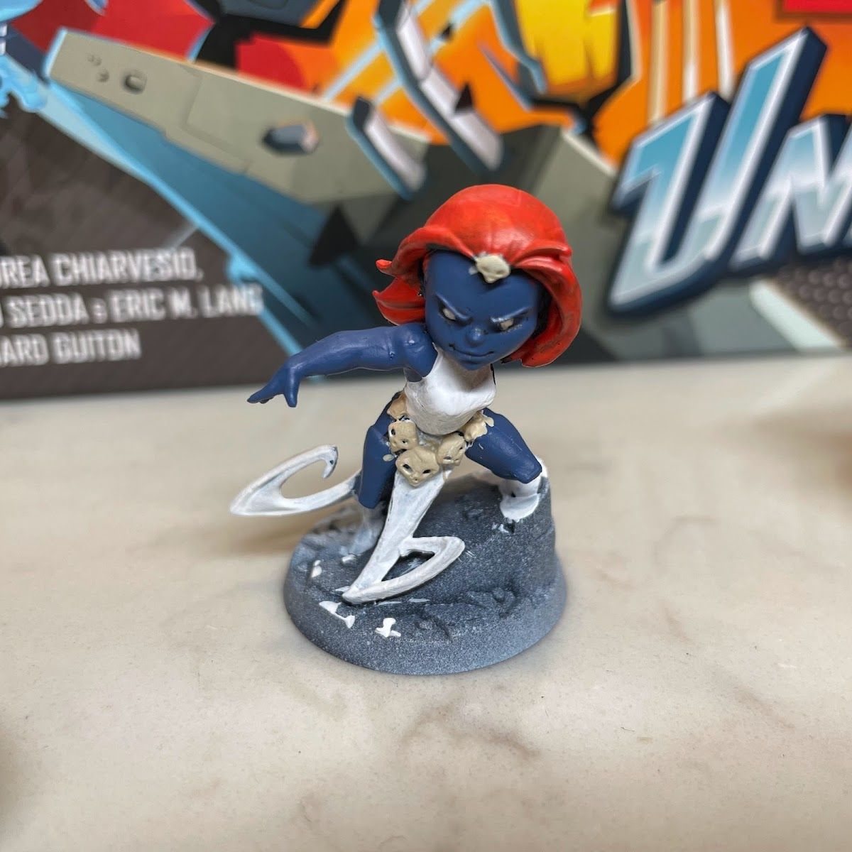 An early Mystique mini from my first months of painting